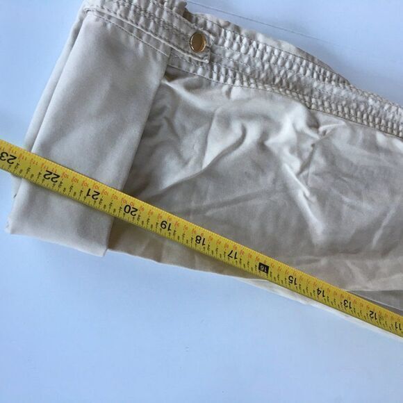 Chico's Crop Foldable Ankle Pants Womens Size 0 US Size‎ S 4 Khaki Beige - Picture 7 of 8